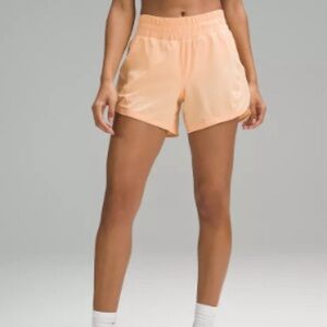 Lululemon track that high rise lined short 5in